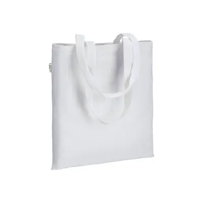 Pungă de cumpărături din bumbac organic, 220 g/m², cu mânere lungi