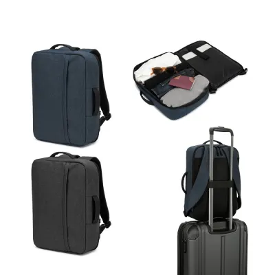 Rucsac pentru laptop de 15.6” din poliester reciclat 300D de înaltă densitate Niamey