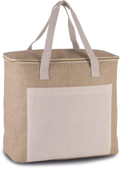 Jute cool bag - large size