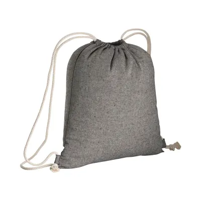 Rucsac din bumbac reciclat, cu șnur, de 150 g/m²