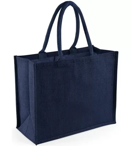 Sacosa iuta cu manere colorate clasic - Classic Jute Shopper