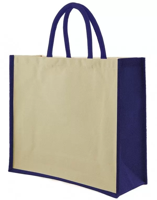 Sacosa Iuta si Bumbac Bangalore - Jute and Cotton Shopper Bag