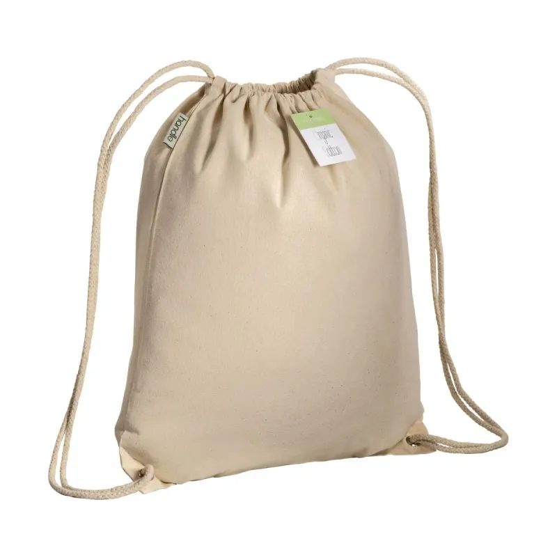 Sacoșă din bumbac organic cu șnur și colțuri întărite