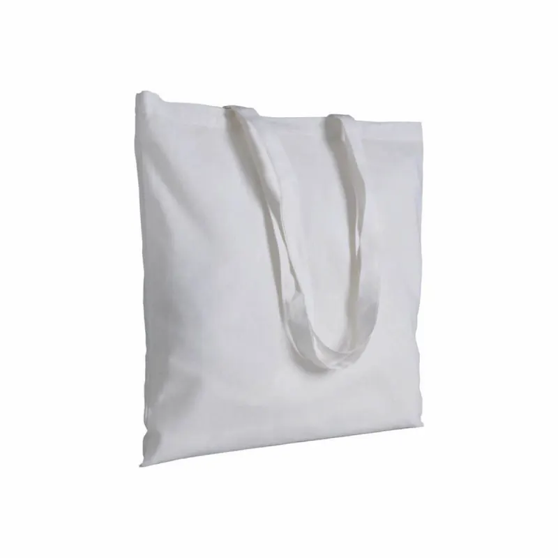 Sacoșă din bumbac de 180 g/m², cu mânere lungi