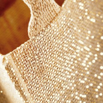 Sacose din iuta cu fiiruri aurii - Shimmer Jute Mini Gift Bag - imagine 4